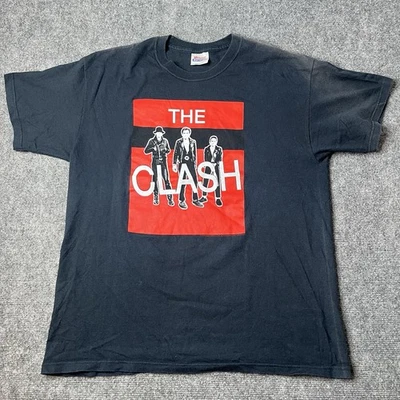 Vtg 2005 The Clash British Punk Rock T-shirt Mens L 2000s Band Tee Black Shirt - Image 1 of 4
