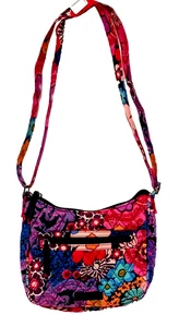 Bandolera Vera Bradley Floral Patrón Fiesta - Imagen 1 de 8