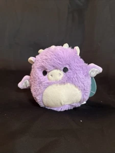 Squishmallows Mini Dina the Dragon 5" Fuzzamallow With Tag—Christmas Stocking - Picture 1 of 4
