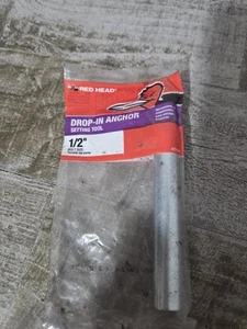 Red Head 1/2 in. Hollow Core Drop-In Anchor Setting Tool - Picture 1 of 2