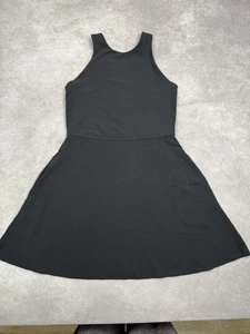 Athleta Conscious Dress Womens Medium Black Sleeveless Athletic Pockets Stretch - Picture 1 of 18