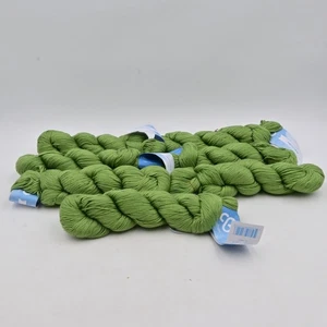 Cloudborn Pima Cotton DK Granny Smith Yarn Lot 7 Skeins - Picture 1 of 7