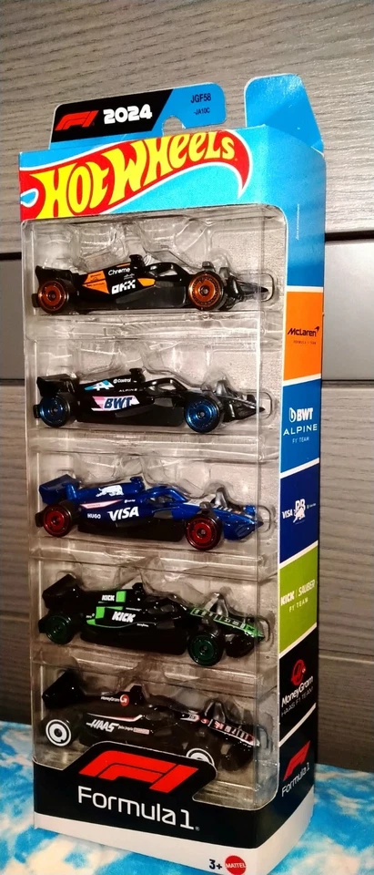 Hot Wheels Diecast Formula 1  Gift-Coffret N. 5 Formula One Cars 2024 1:64 - Immagine 1 di 4