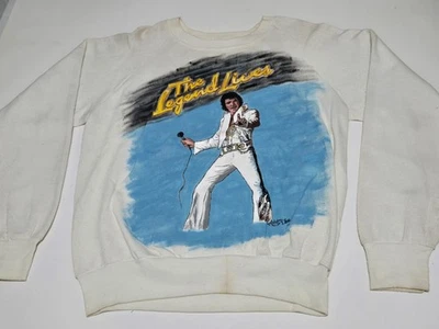 Sudadera De Colección 1986 Elvis Presley ÚNICA Pintada a Mano "The Legend Lives" ¡Rara! Foto 1 de 4