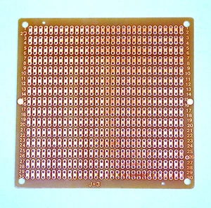 50 Stück Leiterplatte einseitig J-3 86x84x1,6 mm Bohrung=φ0,8 mm Rastermaß=2,54 mm Taiwan - Bild 1 von 2