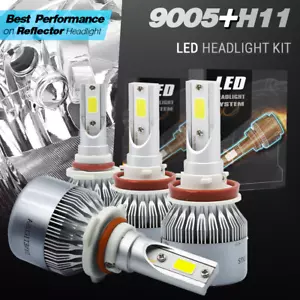 9005 + H11 Kit de faros LED 3000W 450000lm Bombillas Combo de luces altas y bajas - Imagen 1 de 12