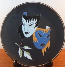 フローラル Ruscha art echt Handarbeit アート皿 ２枚セット | mts