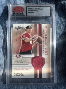 2002 Score QBC Materials #11 Steve Young Untouched - Bild 1 von 2