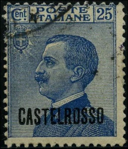 Sellos Italia 1922 Castelrosso USADOS Sas CV $38,50 170903016 - Imagen 1 de 1