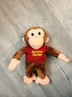 Universal Studios Plush Curious George Monkey Red Shirt Stuffed Animal 14”