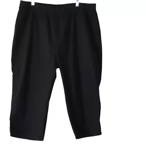 Denim 24/7 Plus Size Black Wide Leg Culottes 28 W - Picture 1 of 6
