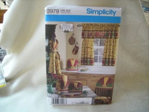 Home decor pattern Simplicity #3979 grembiule sedia copri schienale guanto forno  - Foto 1 di 1
