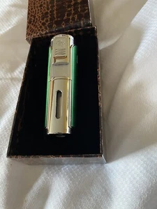 Rocky Patel Envoy Five Jet Cigar Lighter - Chrome and Light Green - New - Picture 1 of 12