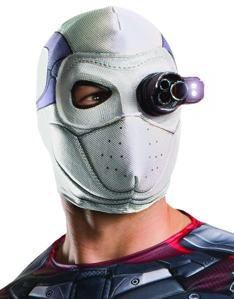 Deadshot Light-Up Mask Suicide Squad Fancy Dress Up Halloween Costume Accessory - Image 1 of 1