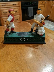 Baseball Hometown Cast Iron Mechanical Coin Bank - Picture 1 of 5