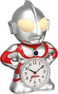 Seiko Ultraman Talking Alarm Clock Silver 23.7 x 16.7 x 12cm from Japan NEW - Picture 1 of 3