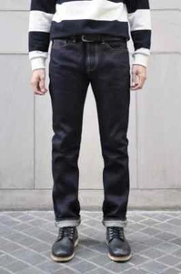 Simple&Raw Milestone 23oz Red Selvedge Denim Men's Jeans Slim Straight Fit - Picture 1 of 13