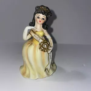 Seltene Vintage Lefton Miss June Festzug Serie Geburtstag Mädchen Figur - Bild 1 von 7