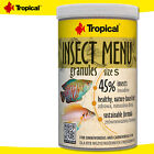 Tropical 1000 ml Insect Menu Granules XXS für alles- & fleischfressende Fische