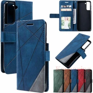 For Samsung S21 Ultra S20 S10 S9 S8 Note20 Wallet Card Holder Leather Case Cover - Picture 1 of 28