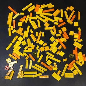 LEGO Tiles Yellow Orange Plates Lot of 147 Tiles 6636 2431 3089 11153 50950 - Picture 1 of 8