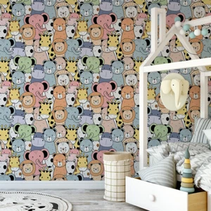 Baby Room Decor - ADHESIVE VINYL WALLPAPER - B084 - Picture 1 of 1