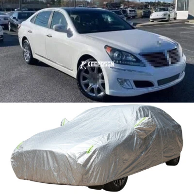 Cubierta de coche impermeable UV polvo sol resistente a la lluvia exterior para Hyundai Equus Foto 1 de 4