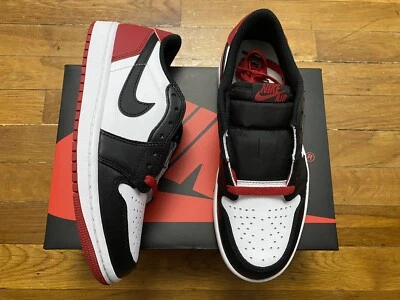 Air Jordan 1 низкий оригинальный ретро черный носок Чикаго красный классические туфли мужские -✅ДОСТАВКА СЕГОДНЯ - Изображение 1 из 4