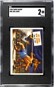 1954 TOPPS SCOOP #40 JOE LOUIS SGC 2 5759216 - Picture 1 of 2