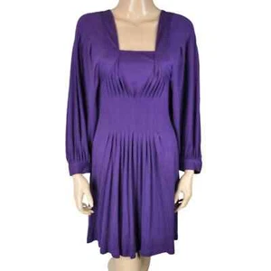 BCBGMAXAZRIA lila Plissee drapiertes Kleid Gr. M NEU - Bild 1 von 11