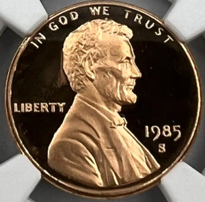 1985 S Lincoln Memorial Cent NCG PF 69 RD ULTRA CAMEO Lincoln White House Label - Picture 1 of 2