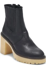 Free People James Chelsea Boots Women's Chunky Sole Black EU 39.5 Size 9.5 US - Picture 1 of 5