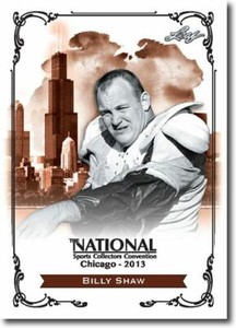BILLY SHAW Buffalo Bills 2013 Leaf National Convention PROMO Football HOF Card