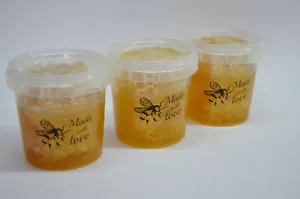 SALE ! Honey with comb Honeycomb in honey Flower honey Fresh From Hives ! SALE ! - Picture 1 of 6