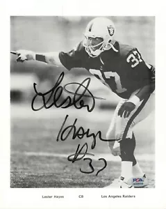 Lester Hayes Oakland Raiders Signed Autograph 8 x 10 Photo PSA DNA *49 - Picture 1 of 1