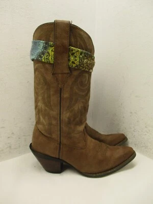 Botas Durango CRUSH Feminina Couro Marrom Cowboy Western DCRD145 Tamanho 6 M - Imagem 1 de 4