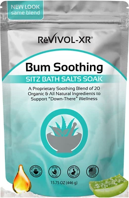 Hemorrhoid Soothing Sitz Bath Salts Mix, 20 Organic & Natural Soothing Ingredien - Image 1 of 4