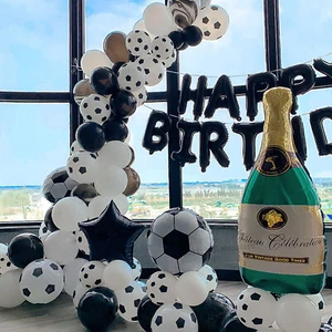 Balón de fútbol americano arco guirnalda kit globos liso cumpleaños niño fiesta decoración - Imagen 1 de 5