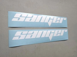 Sanger Boat Decals SET OF 2 Vinyl Decal Stickers - Foto 1 di 4