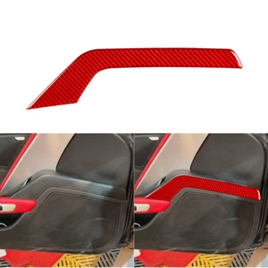 For Chevrolet Corvette C7 14-19 Red Carbon Fiber Driver Armrest Side Panel Trim - Bild 1 von 6
