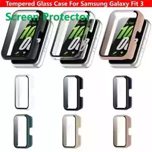 All-Around Samsung Galaxy Fit 3 Protective Case Tempered Glass Screen Protector - Picture 1 of 8