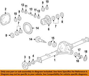 GM OEM Rear Differential-Side Bearings 23490332 - Picture 1 of 1