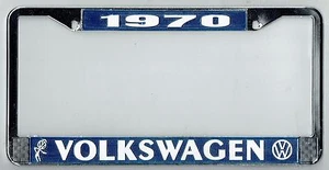 Telaio targa Volkswagen VW Bubblehead 1970 vintage California BUG BUS T-3 - Foto 1 di 1