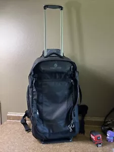 Large Rolling Duffle Backpack Eagle Creek Wheeled SMOOTH Gear Bag Luggage Black - Picture 1 of 18