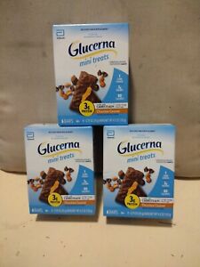 Glucerna Mini Treats Lot Chocolate Caramel 3g Protein 80 Calories Exp 5/2024