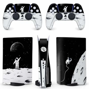 Space Moon PS5 Skin - Astronaut niedlicher Vinyl Wrap Aufkleber Sony Playstation 5 - Bild 1 von 1