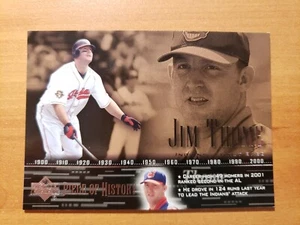 2002 Upper Deck Piece of History #12 Jim Thome - Cleveland - MLB - Picture 1 of 2