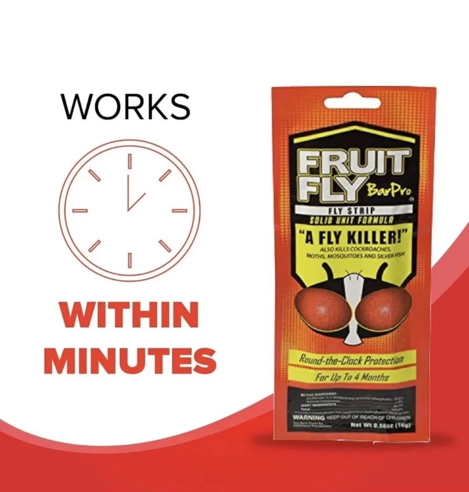 Tiras FruitFlyBarPro (paquete de 10) mejores que las trampas para moscas previenen hasta 4 meses Foto 1 de 4