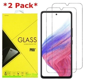 2-Pack Premium 9H Tempered Glass Screen Protector For Samsung Galaxy A53 5G - Picture 1 of 6