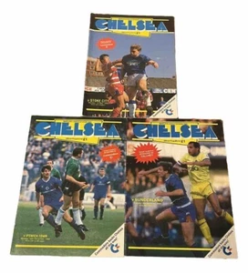 Konvolut 3 Chelsea Programme aus der Saison 1988/89 guter Zustand gratis UK P&P - Bild 1 von 1